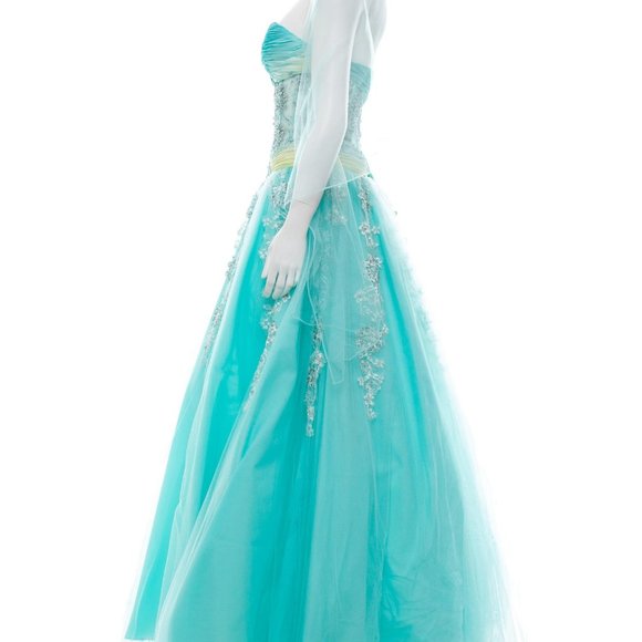 STUNNING !!!TERANI COUTURE Embellished Sleeveless Gown NWT XS  US 2 - Picture 2 of 5